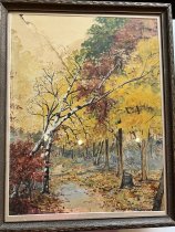 Fall scene with Birch Trees
